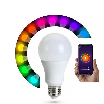 China E27 E26 B22 Smart Bulb Phone Remote APP Control Light Rechargeable Tuya Multicolor for sale