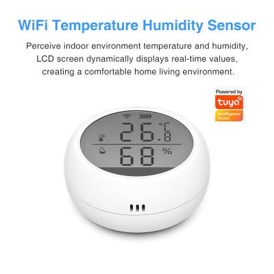 China Tuya WIFI Temperature Humidity Sensor Indoor Smart Remote Control With LCD Display for sale