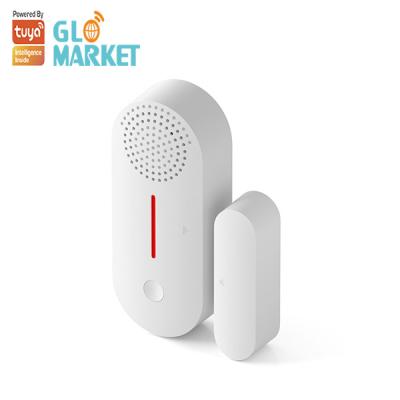 China Smart Sound / Light Wifi Door And Window Alarms ABS Wireless Door Window Security Alarm for sale