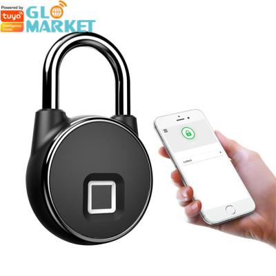China Outdoor Waterproof Fingerprint Smart Padlock Tuya USB Charging IP65 for sale