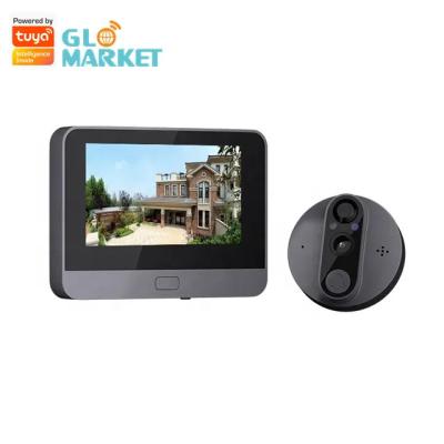China Tuya Smart Digital Door Viewer Camera 4.3inch Screen Motion Sensor Doorbell Camera for sale