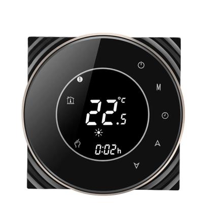 China Indoor Smart Round Thermostat 16A Electric Floor Heating Thermostat for sale