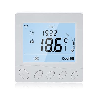 China Glomarket  LCD Smart Wi-Fi Thermostat Tuya Digital Programmable Air Thermostat Smartphone APP Voice Alexa Google Control for sale