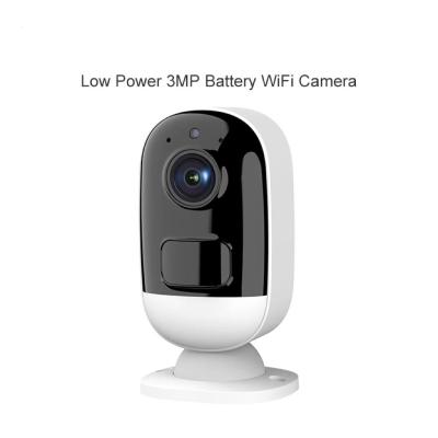 中国 Glomarket Tuya Smart  Life App Supported Home Low Power 3MP Battery WIFI Camera Built-In Microphone And Speaker 販売のため