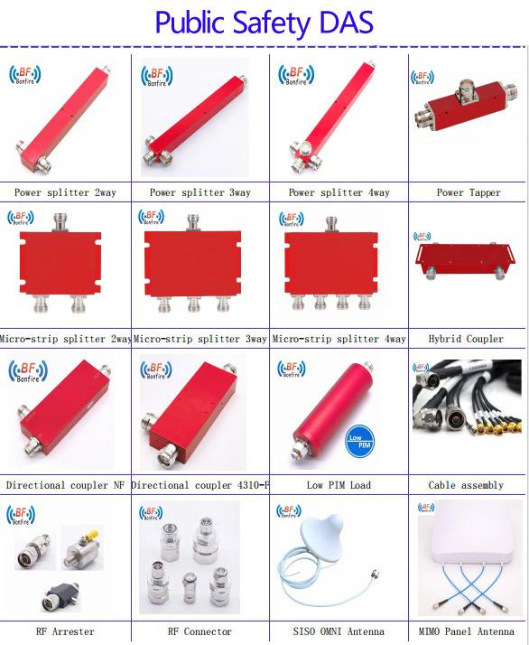 698-4200MHz N-F 3 Way Low Pim Cavity High Power Splitter