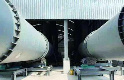China Fast Drying Biomass Rotary Dryer With Wrinkle Shield for sale