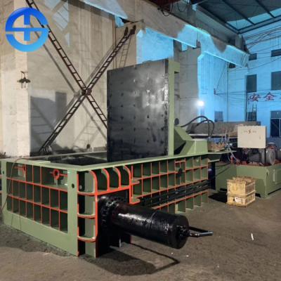 China Industrial Waste Scrap Metal Baler Scrap Baling Machine Bale Size 500*500 Mm for sale