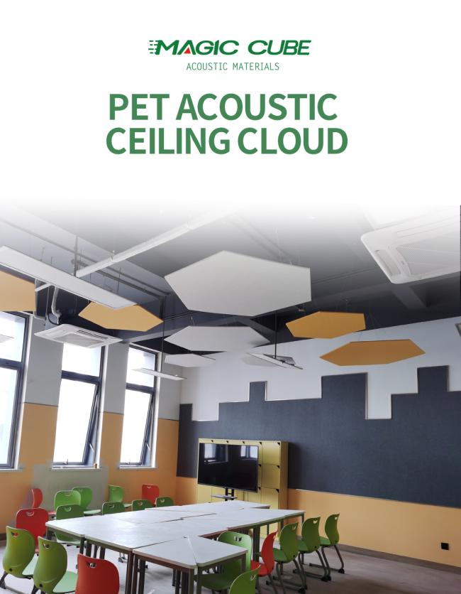 Polyester fiber acoustic panel installation example
