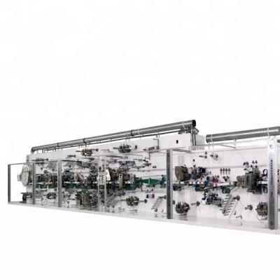 China Sanitary Napkin Production Machine With Longitudinal Folding System for sale