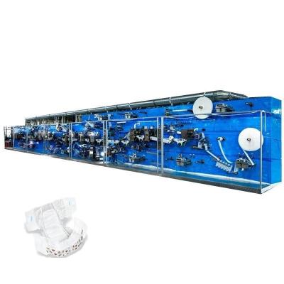 China Preferential Discount Machine Small Manual Baby Diaper Manufacturing Line 600pcs/min for sale