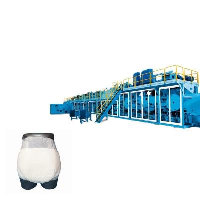 China 22m*2.1m*3.3m Adult Diaper Production Line High Capacity for sale