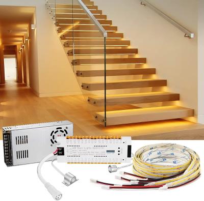 China OEM PIR detector de movimiento Luces de escalera COB Luces de escalera activadas por movimiento en interiores en venta