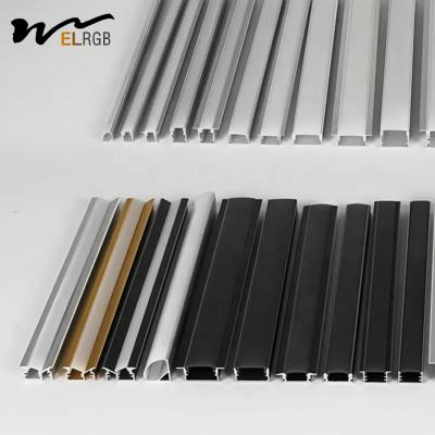 China 1m-3m 17x7mm LED Strip Alumínio Profil Para Iluminação de Strip Led à venda