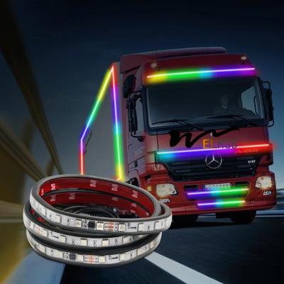 China DC24V RGB Caminhão Lâmpadas de Faixa LED Veículo Lâmpadas de Trabalho LED Veículo de Emergência Lâmpadas de Faixa LED à venda
