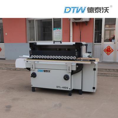 China DTW Side Sanding Machine DTL-40DS With Two Brush Rollers for Edge Sanding for sale