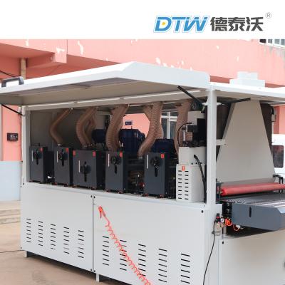 China DTW Wood Finishing Equipment DT1000-7SY Veneer Lacquer Sanding Machine Brush Sanding Machine Manufacturer for sale