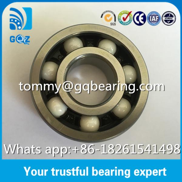 Nylon Retainer ZrO2 Material 6305 Hybrid Ceramic Deep Groove Ball Bearing