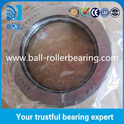 China Customized Sweden Original 51113 Thrust Ball Bearing , Steel Cage Bearing for sale