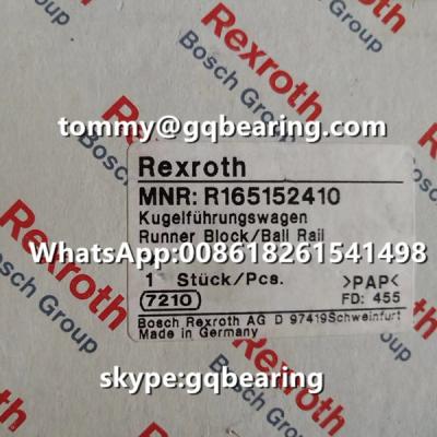 中国 Rexroth R165152410の鋼鉄物質的なフランジのタイプ頑丈な標準的な長さの標準的な高さの球の柵のランナーのブロック 販売のため