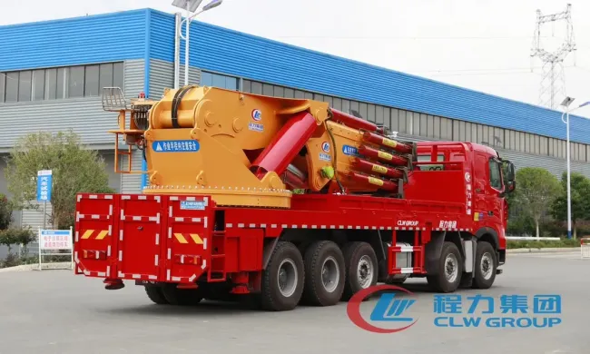 HOWO China Quality Heavy Duty 100ton Truck Lorry-Mounted Full Hydraulic Truck Crane