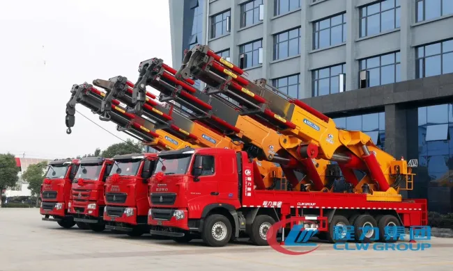 HOWO China Quality Heavy Duty 100ton Truck Lorry-Mounted Full Hydraulic Truck Crane