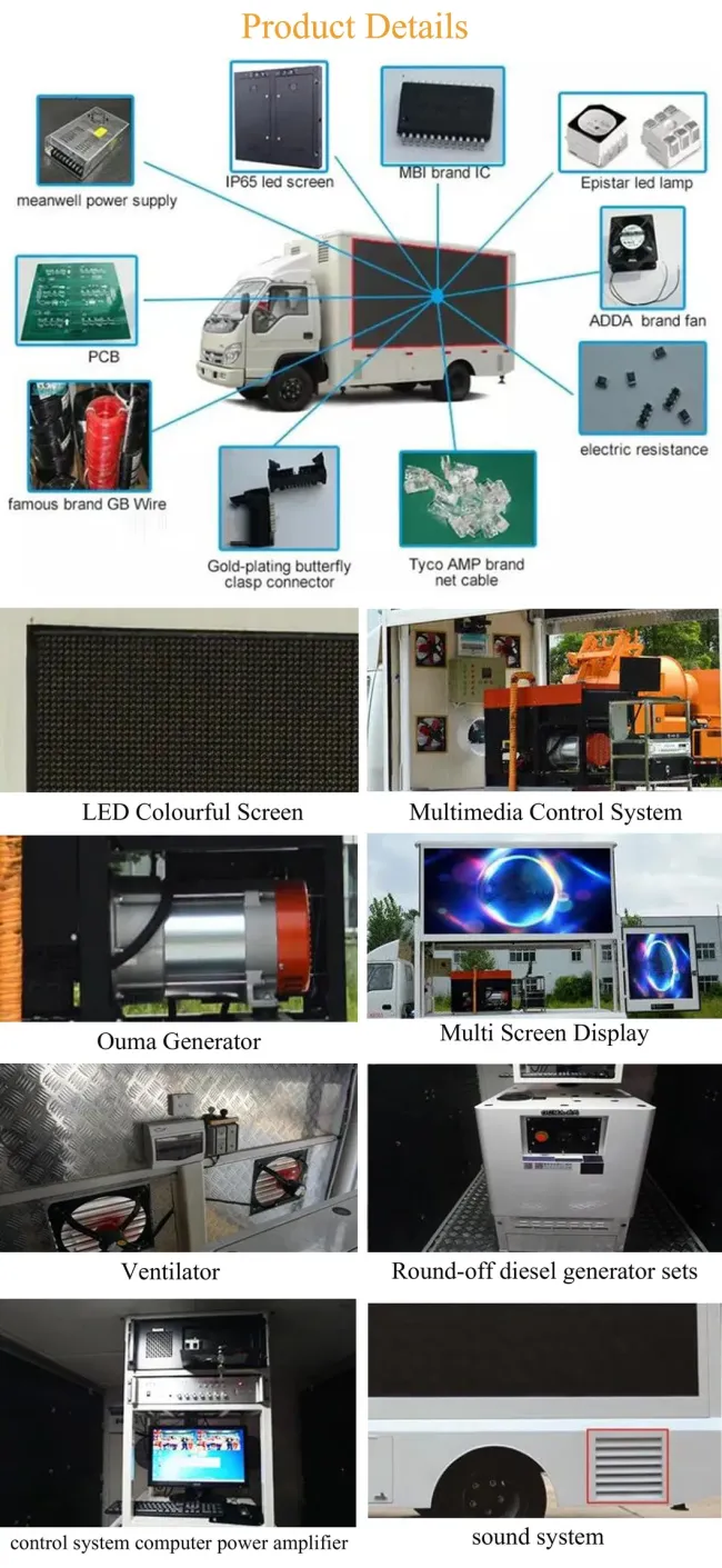 Outdoor Digital Advertising Billboard Truck with P6 LED Display Screen