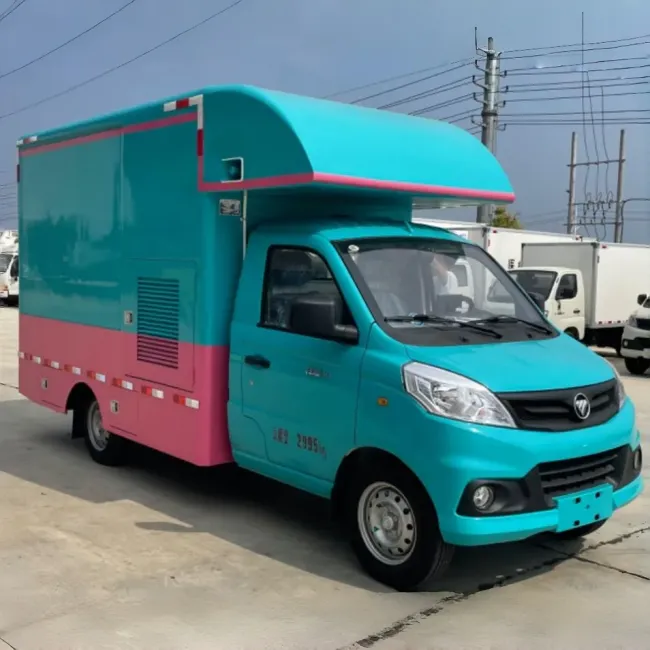 Stainless Steel Coffee & Ice Cream Burger Business Trailer Hot Dogs Snacks Chips Burger Business Mobile Trailer Food Truck