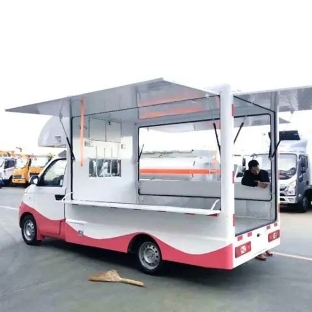 Stainless Steel Coffee & Ice Cream Burger Business Trailer Hot Dogs Snacks Chips Burger Business Mobile Trailer Food Truck