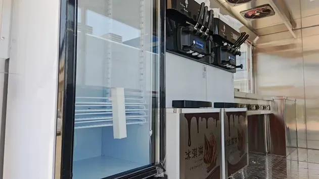 Stainless Steel Coffee & Ice Cream Burger Business Trailer Hot Dogs Snacks Chips Burger Business Mobile Trailer Food Truck
