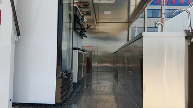 Stainless Steel Coffee & Ice Cream Burger Business Trailer Hot Dogs Snacks Chips Burger Business Mobile Trailer Food Truck