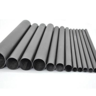 China Pure Carbon Fiber Tubes Lightweight High Strength 100% Full Carbon Fiber Pipes for sale
