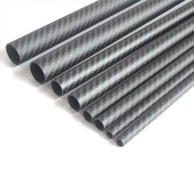 China Factory Price High Strength Carbon Tube 100% 25MM Carbon Fiber Tube for sale