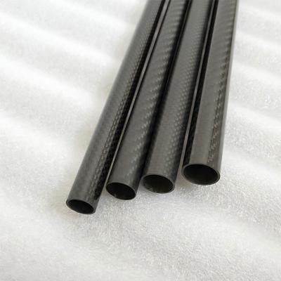 China CNC Machining Roll Wrapped Carbon Fibre Tube 2mm Thickness for sale
