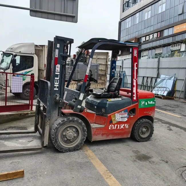 Warehouse Four Wheel Gasoline LPG Engine Drive Fork Lift Truck 3.5 Ton Rough All-Terrain Heavy Hydraulic Diesel Forklift for Sale