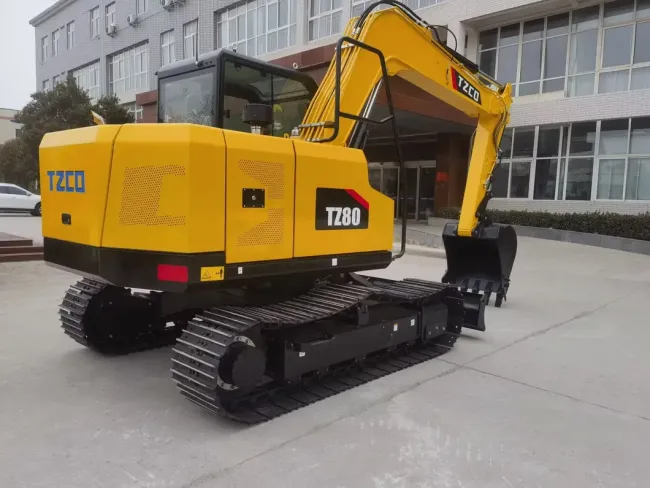 Most Popular Tzco80 Excavator Mini 8 Ton Tzco Chinese Brand Digger for Sale