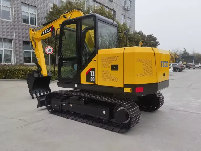 Used Good Condition Mini Small Excavator Tzco 80 with High Quality Digger Crawler Excavator for Sale