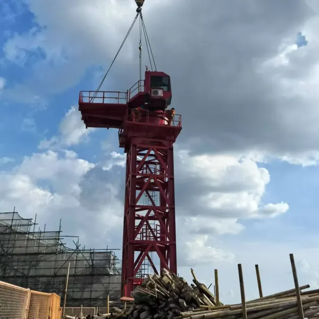 Construction Tower Crane Machinery Topless 56 Meters Arm Length Crane Price