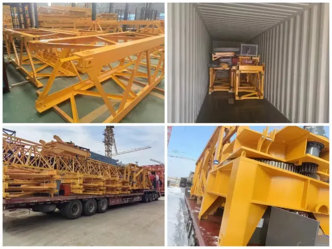 Hot Sale The Second Used Zoomlion Qtz Series 6013 8t Tower Cap Crane Outdoor Lifting Luffing Machinery with CE