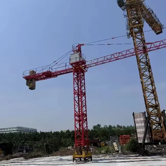 Hot Sell Zoomlion The Second Used Construction Building Tower Crane Qtz100 6013 8t