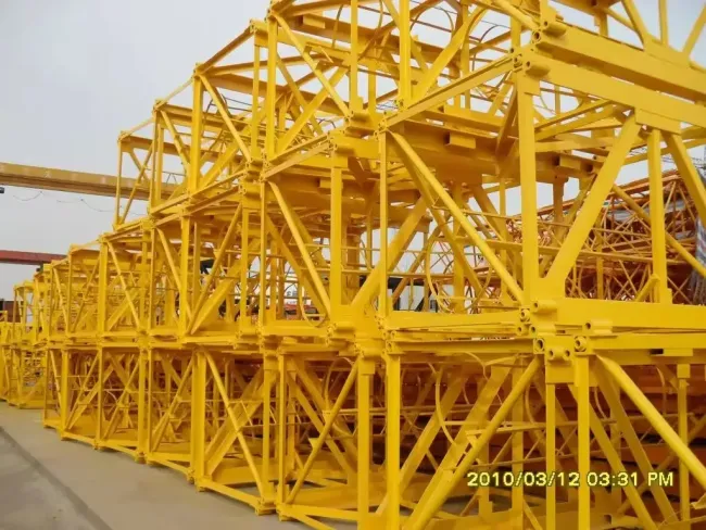 Hot Sell Zoomlion The Second Used Construction Building Tower Crane Qtz100 6013 8t