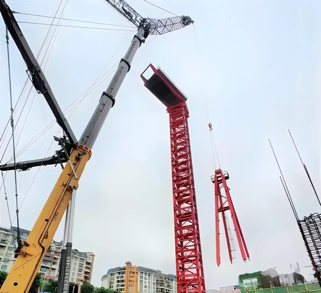 The Used Factory Price Qtp Series 80 5610 6t China Cheap Price Static Tower Crane Zoomlion