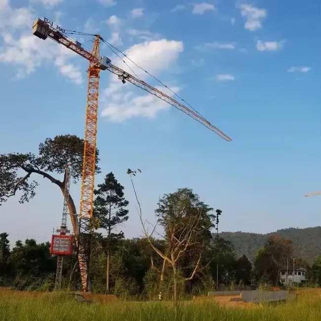 Hot Sale China Biggest The Second Used Zoomlion Tower Crane Manufacturer Brand for Sale 7020 12ton