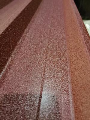 China Z275=G90 Super SMP 40 Years Pre-Painted Galvanized Red Color Textured Trapezoidal Roof Sheet Metal Roof Wall Cladding for sale