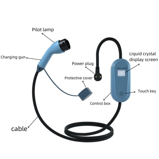 Hot 3.5kw Charger Wall-Mounted Charging Station 3.5kw16A Single-Phase AC Electric Vehicle Charger