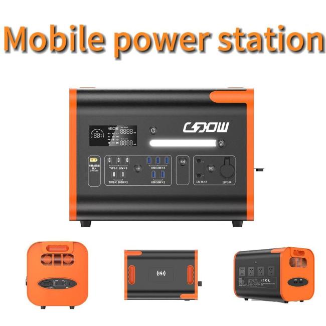 2200W Portable Backup Battery Solar Power Station for Outdoor Camping Emergency