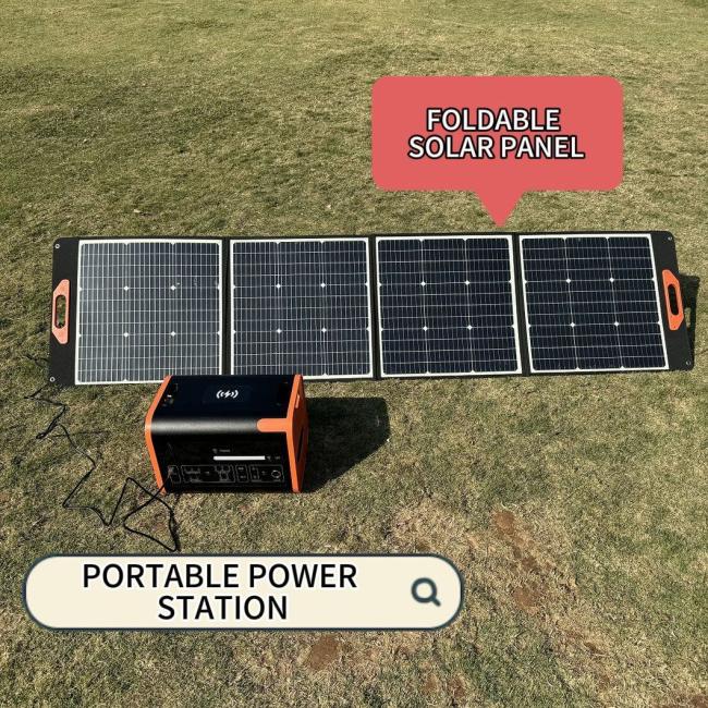Household New Energy Outdoor Portable Energy Storage System Solar Power Station Equipped with LiFePO4 Battery 2200W