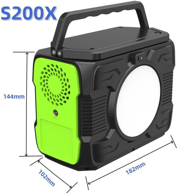 200W Portable Power Station Outdoor Solar Power Supply Lithium Ion Battery Energy Storage