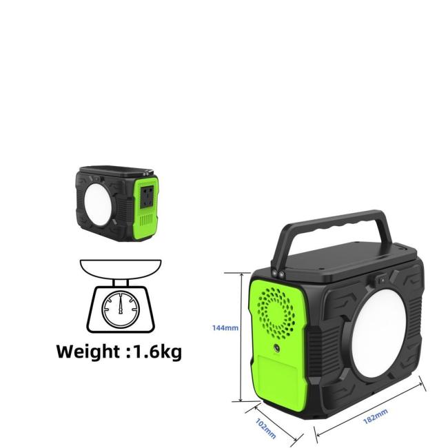 200W Camping Power Station Battery Rechargeable Solar Generator Energy System Portable Power Station