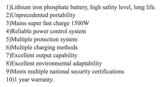 Outdoor 230V Solar Generator Portable 2200W 3000W Family Camping Mobile Power Station