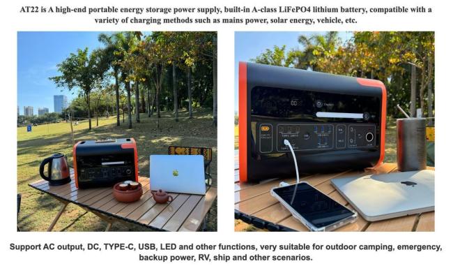 Outdoor 230V Solar Generator Portable 2200W 3000W Family Camping Mobile Power Station